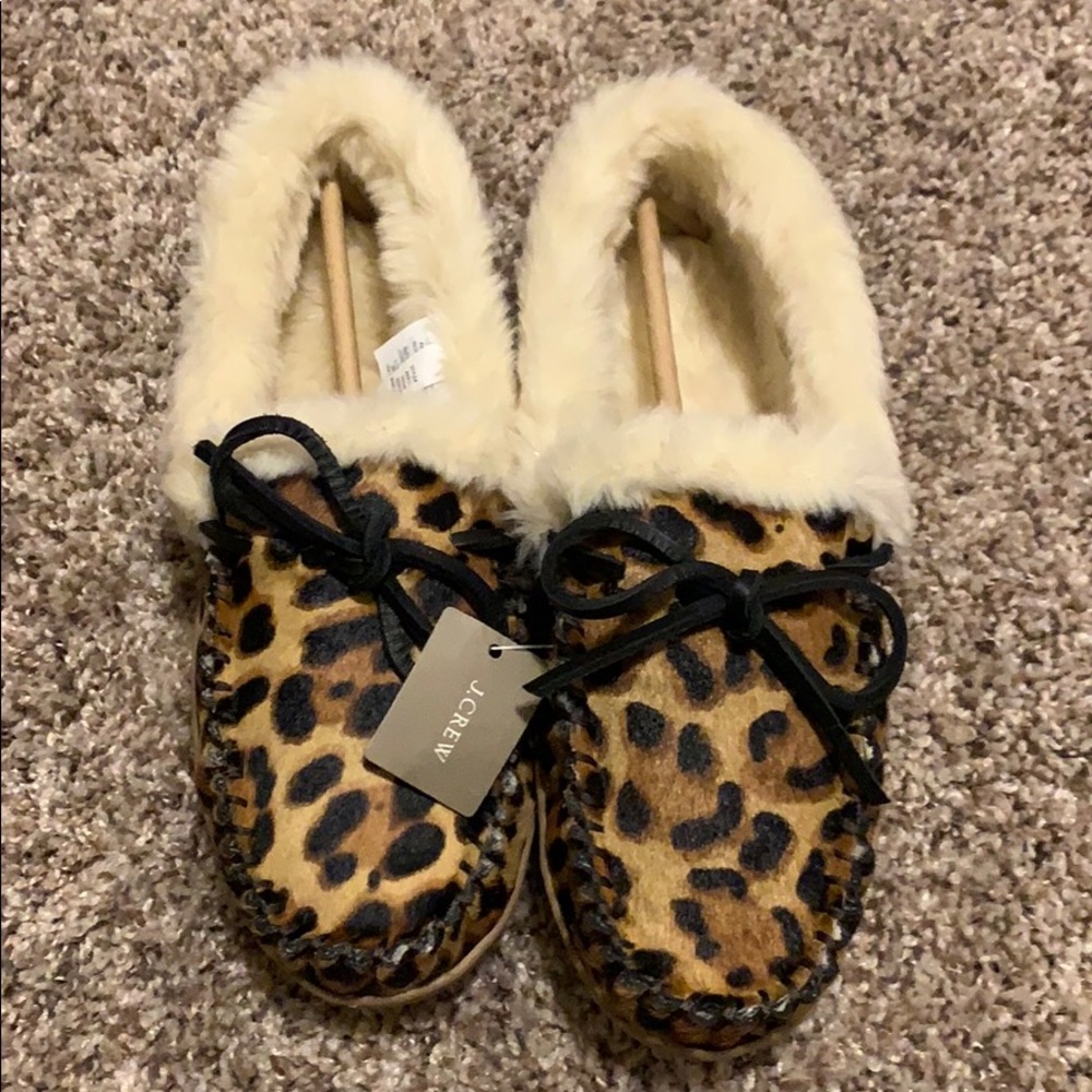 NWT J.Crew Lodge Moccasins Size 8M